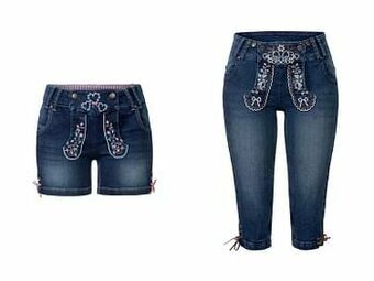 Lidl ESMARA® Caprijeans of short van een katoenmix aanbieding