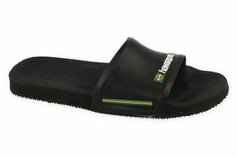 Berca Shoes Havaianas Badslipper Heren Slide Brasil - Zwart aanbieding