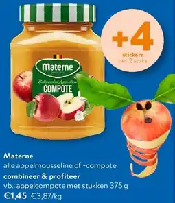 OKay Materne appelcompote met stukken 375 g aanbieding