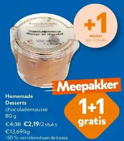 OKay Homemade Desserts chocolademousse 80 g aanbieding