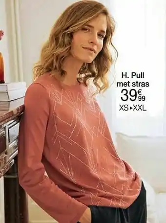 Damart Pull met stras aanbieding