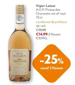OKay Vigier-Latour A.O.P. Pineau des Charentes wit of rosé 75 cl aanbieding