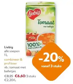 OKay Liebig alle soepen 1 L aanbieding