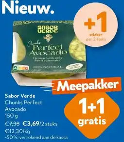 OKay Sabor Verde Chunks Perfect Avocado 150 g aanbieding