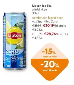 OKay Lipton Ice Tea alle blikken 33 cl aanbieding