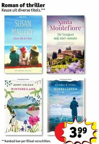 Kruidvat Roman of thriller aanbieding
