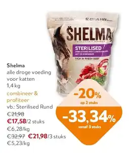 OKay Shelma alle droge voeding voor katten 1,4 kg aanbieding