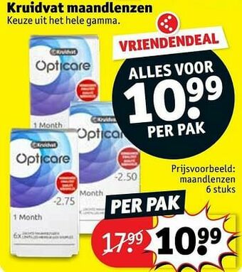 Kruidvat Maandlenzen aanbieding