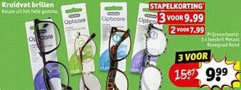 Kruidvat Leesbril metaal rosegoud rond aanbieding