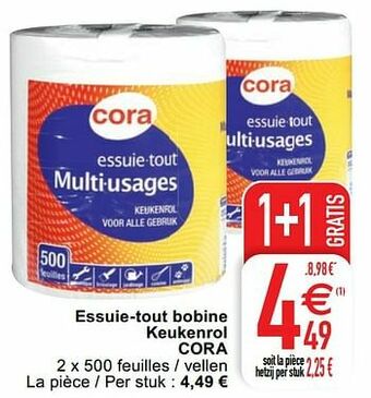 Cora Essuie-tout bobine keukenrol cora aanbieding