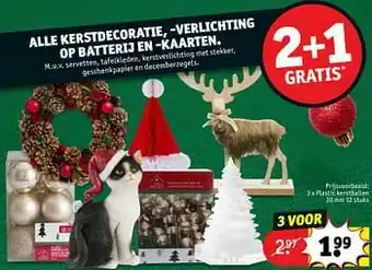 Kruidvat Plastic kerstballen aanbieding