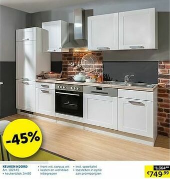 Zelfbouwmarkt Keuken njord aanbieding