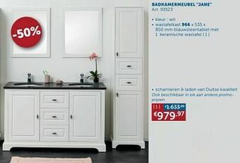Zelfbouwmarkt Badkamermeubel jane wastafelkast aanbieding