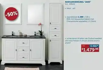 Zelfbouwmarkt Badkamermeubel jane wastafelkast aanbieding