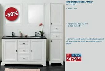 Zelfbouwmarkt Badkamermeubel jane kolomkast aanbieding