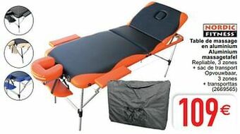 Cora Table de massage en aluminium aluminium massagetafel aanbieding