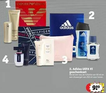 Kruidvat Adidas uefa vi geschenkset aanbieding