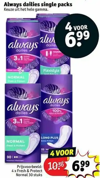 Kruidvat Fresh + protect normal aanbieding