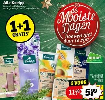 Kruidvat Douchegel good night aanbieding