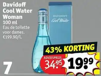 Kruidvat Davidoff cool water woman edt aanbieding