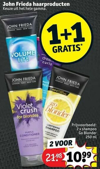 Kruidvat Shampoo go blonder aanbieding