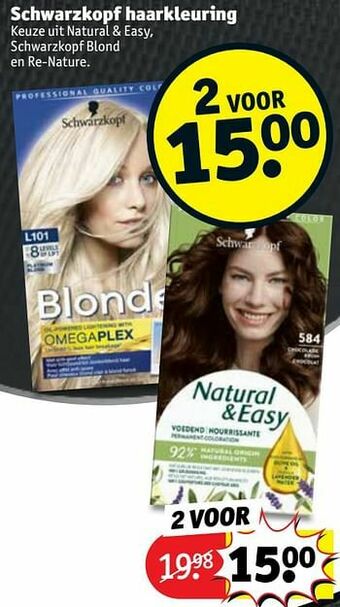Kruidvat Schwarzkopf haarkleuring aanbieding