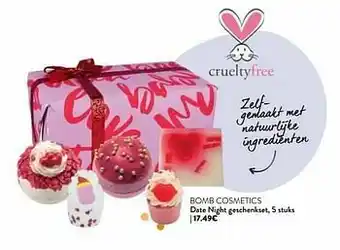 Di Bomb cosmetics date night geschenkset aanbieding