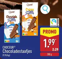 ALDI Choceur Chocoladestaafjes aanbieding