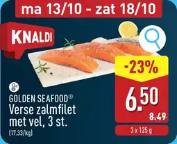 ALDI Golden Seafood Verse Zalmfilet met vel aanbieding