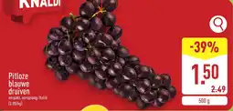 ALDI Pitloze Blauwe Druiven aanbieding