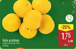 ALDI Gele pruimen aanbieding