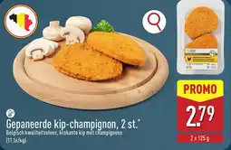 ALDI Gepaneerde kip-champignon aanbieding