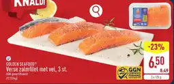 ALDI Golden Seafood Verse Zalmfilet met vel aanbieding
