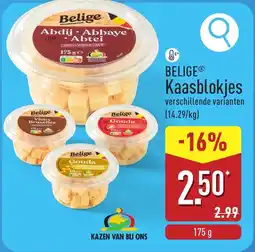ALDI Belige Kaasblokjes aanbieding