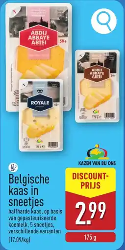 ALDI Belgische kaas in sneetjes aanbieding