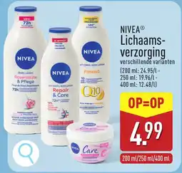 ALDI Nivea Lichaamsverzorging aanbieding