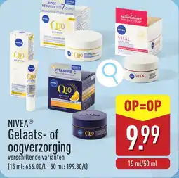 ALDI Nivea Gelaats of Oogverzorging aanbieding