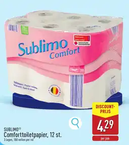 ALDI Sublimo Comforttoiletpapier aanbieding