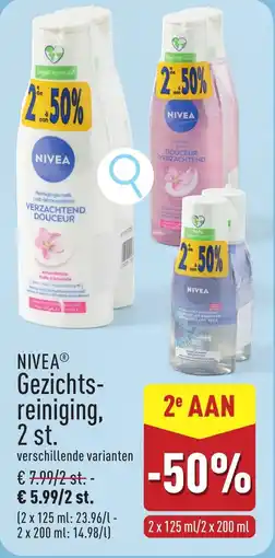 ALDI Nivea Gezichtsreiniging aanbieding