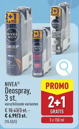 ALDI Nivea Deospray aanbieding