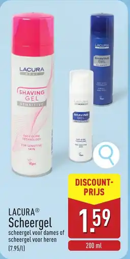 ALDI Lacura Scheergel aanbieding