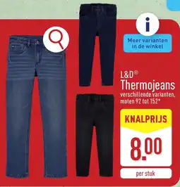 ALDI L&D Thermojeans aanbieding