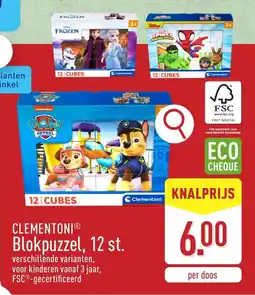 ALDI Clementoni Blokpuzzel aanbieding