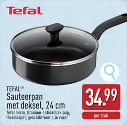 ALDI Tefal Sauteerpan met deksel aanbieding