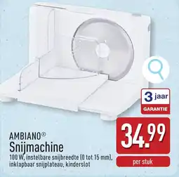 ALDI Ambiano Snijmachine aanbieding