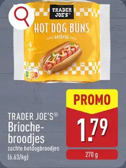 ALDI Trader Joe's Briochebroodjes aanbieding