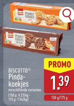ALDI Biscotto Pindakoekjes aanbieding