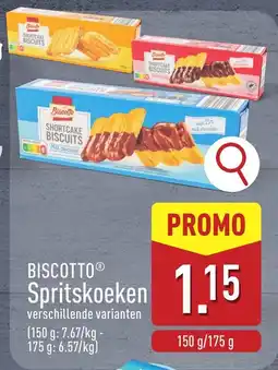 ALDI Biscotto Spritskoeken aanbieding
