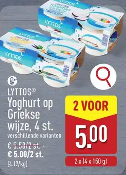 ALDI Lyttos Yoghurt op Griekse wijze aanbieding