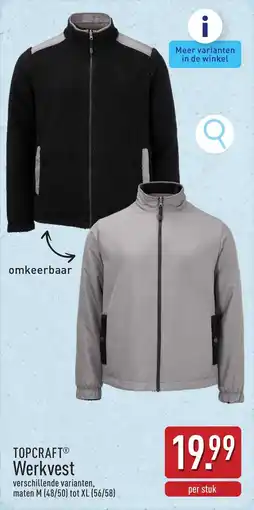 ALDI Topcraft Werkvest aanbieding